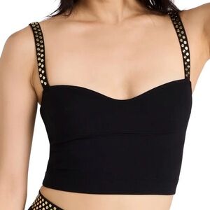 NWT Stella McCartney Sparkled Detail Scuba Top - Size 42 MSRP $387